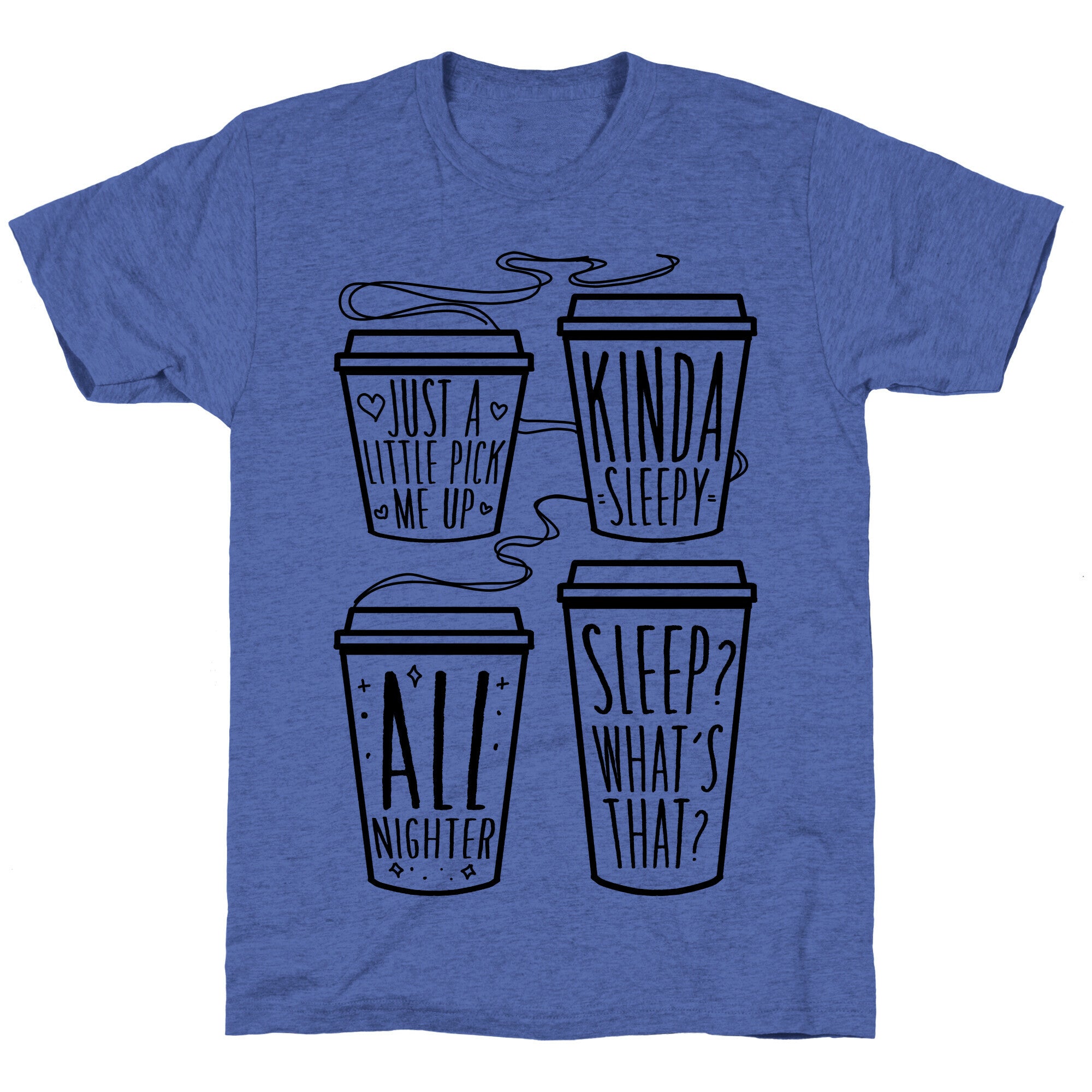 Coffee Sizes For The Restless Unisex Triblend Tee